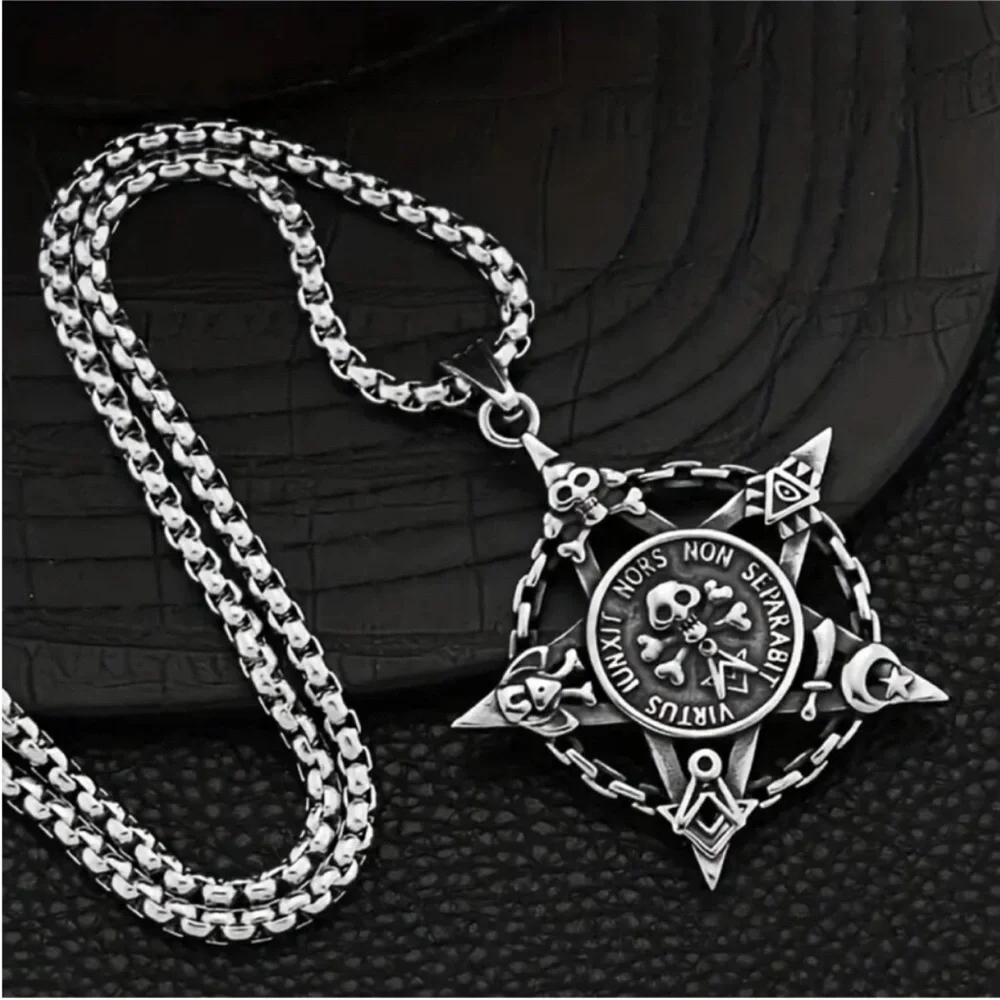 Japanese AnimeCore One Piece Pirate Skull Pendant Necklace Gothic Grunge Punk